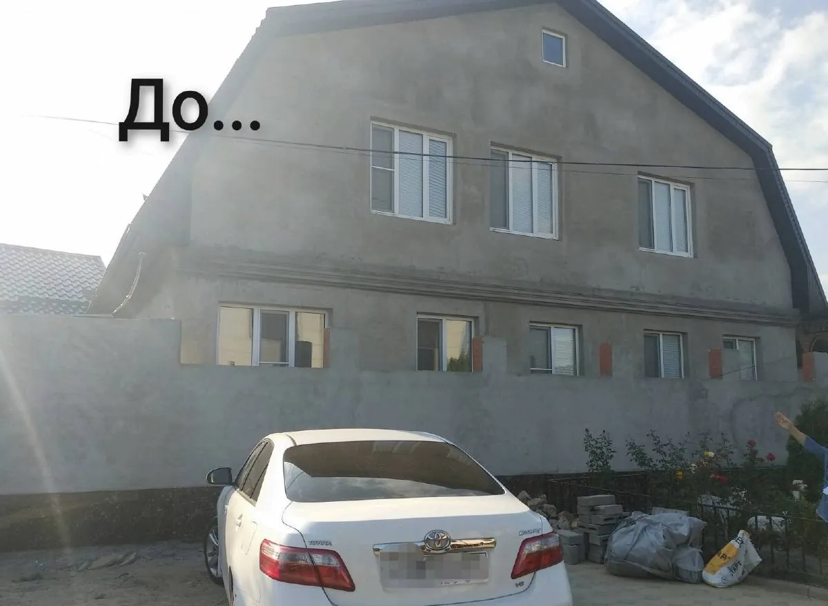 Пример фасада до декоративной отделки 1